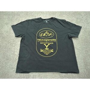 Dutton Ranch Montana T Shirt Mens 2XL‎ Short Sleeve Yellowstone Black